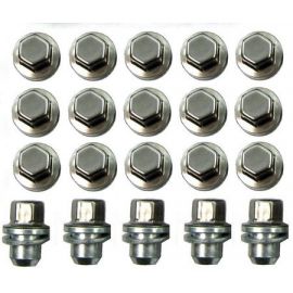 Land Rover Discovery (2017+) - Genuine Alloy Wheel Nut/Bolts (20 pcs) Silver buy in USA