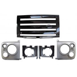 Land Rover Defender - SVX Style Front Grille Kit (Black Center & Silver Surrounds) buy in USA