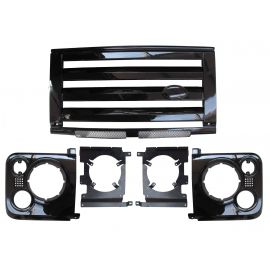 Land Rover Defender - SVX Style Front Grille Kit (Black Center & Black Surrounds) buy in USA