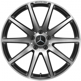 Original Mercedes-Benz Alufelge Schmiederad AMG 9 J x 19 ET 27 schwarz SL 231 Vorderachse A23140102007X23 buy in USA