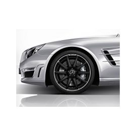 Original Mercedes-Benz AMG Alufelge Schmiederad 9 J x 19 ET 27 schwarz matt glanzgedreht SL 231 Vorderachse A23140102007X71 buy in USA