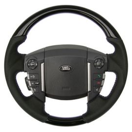 Range Rover Sport (2010-13) - Black Piano Wood Steering Wheel (Perforated Leather) buy in USA