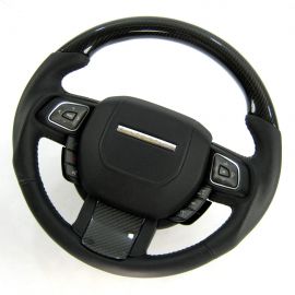 Range Rover Evoque - Carbon Fibre Steering Wheel (black) non-heated-paddle buy in USA