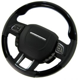 Range Rover Evoque - Black Piano Wood Steering Wheel (black) heated-paddle buy in USA