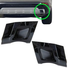 Land Rover Discovery (2017+) - Dynamic Rear Bumper Dummy Twin Exhaust Inserts (black) buy in USA