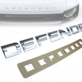 Land Rover Defender (2020+) - Bonnet Lettering Kit (chrome) buy in USA