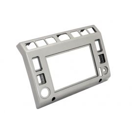 Land Rover Defender (TD5) - Double Din Dash Sat Nav Head Unit Fascia Panel Kit brunel silver buy in USA