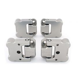 Land Rover Defender 90 - Billet Aluminium Exterior Front Door Hinges (set of 4) silver buy in USA