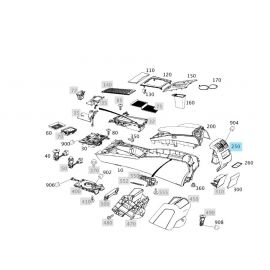 Original Mercedes-Benz Lüftungsdüse Mittelkonsole hinten GLK buy in USA