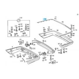 Original Mercedes-Benz KOTSCHUTZBLENDE hinten rechts buy in USA