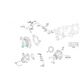 ORIGINAL MERCEDES-BENZ WASSERPUMPE V6 CDI OM642 OM 642 E350 buy in USA