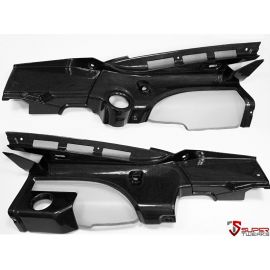 Audi R8 - Carbon Fibre Engine Bay Covers (left and right) cars without light in engine bay buy in USA