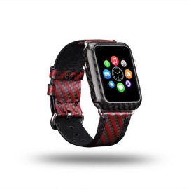 CD Rotes Carbon Leder Armband Apple Watch buy in USA