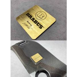 Gold logo Brabus for engine cover Mercedes-Benz buy in USA