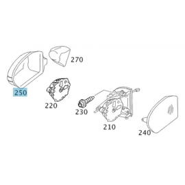 Original Mercedes-Benz C-Klasse BR203 Spiegelkappe rechts unlackiert A1718100664 9999 buy in USA