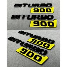 Brabus Biturbo 900 Fender Yellow Metal Badge for Mercedes-Benz G Wagon W464, W463A and W463 buy in USA