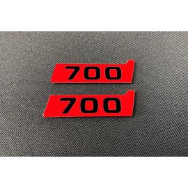 Metallic Brabus Biturbo 700 Red Fenders Emblem Logo Badges for Mercedes-Benz W463 G-Class buy in USA