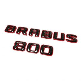 Brabus 800 Emblem Logo – Red Metallic with Carbon for Mercedes-Benz W463A/W464 G-Class buy in USA