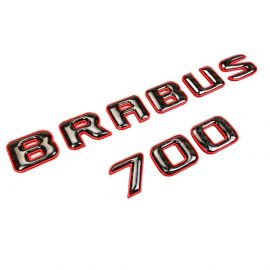 Brabus 700 Emblem Logo – Red Metallic with Carbon for Mercedes-Benz W463A/W464 G-Class buy in USA