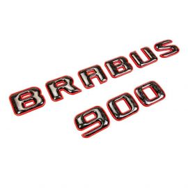 Brabus 900 Emblem Logo – Red Metallic with Carbon for Mercedes-Benz W463A/W464 G-Class buy in USA