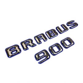 Brabus 900 Emblem Logo – Blue Metallic with Carbon for Mercedes-Benz W463A/W464 G-Class buy in USA