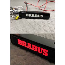 Red Brabus badge LED on front car grill for Mercedes buy in USA