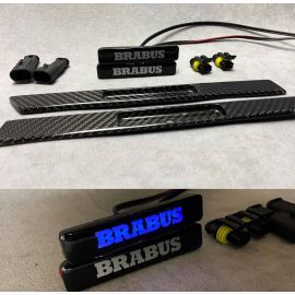 Carbon side body inserts with LED Brabus Emblem buy in USA