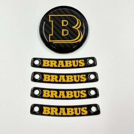 Brabus Yellow Badge Logo Emblem Set for Mercedes-Benz W463A/W464 G-Class buy in USA