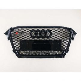 RS4 Black Quattro Front Bumper Radiator Grille for Audi A4 B8 (2012-2015) buy in USA