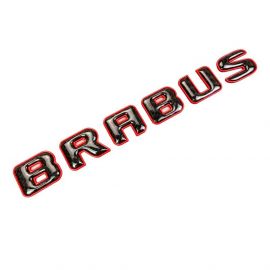 Brabus Rocket Style Emblem Logo – Red Metallic with Carbon for Mercedes-Benz W463A W464 G-Class buy in USA