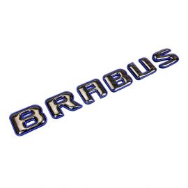 Brabus Emblem Logo – Blue Metallic with Carbon for Mercedes-Benz W463A W464 G-Class buy in USA