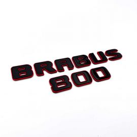 Metallic Red Brabus 800 Emblems Badges Set for Mercedes-Benz G-Class W463A/W464 buy in USA