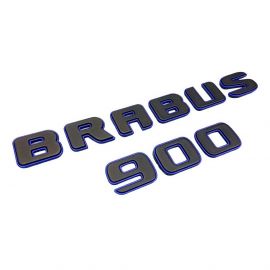 Metallic Brabus 900 Rocket Black Blue Emblems Badges Set for Mercedes-Benz G-Class W463A buy in USA