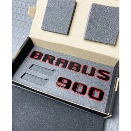 Brabus 900 metallic tail badge with red trim for Mercedes G Wagon trunk buy in USA