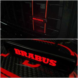 Brabus Style Front Grille with Red LED Illuminated Logo Badge Emblem for Mercedes-Benz G-Wagon G-Class W463A W464 buy in USA