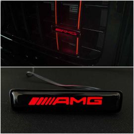 AMG Style Front Grille with Red LED Illuminated Logo Badge Emblem for Mercedes-Benz G-Wagon G-Class W463A W464 buy in USA