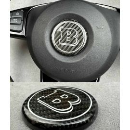 Carbon Steering wheel airbag logo Brabus for Mercedes Benz buy in USA