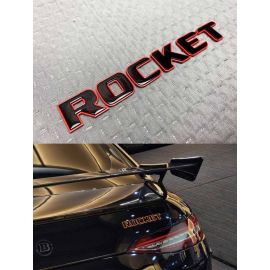 Rear badge Rocket in black with red border for Mercedes-Benz buy in USA