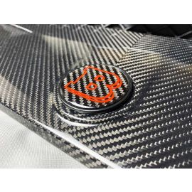 2-Piece Metal Carbon Brabus 53mm Emblem Badge for Mercedes-Benz G-Class W463/W463A Hood and Trunk buy in USA