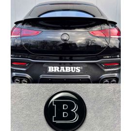 Tail Brabus badge black metal B logo for Mercedes Benz trunk buy in USA