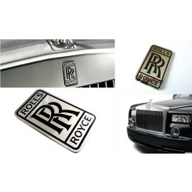 RR Rolls Royce Ornament Chrome Steel Badge Emblem (Different Sizes) buy in USA