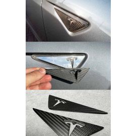 Carbon fiber turn signals with Tesla logo for TESLA Model S buy in USA