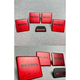 Red Brabus badge set for Seats Mercedes G-Class buy in USA