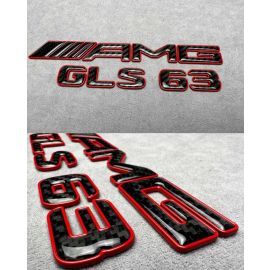 AMG GLS 63 carbon fiber emblem for Mercedes Benz trunk buy in USA