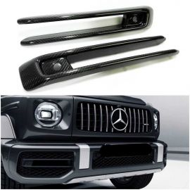 Carbon Fiber Front AMG Bumper Fog Lights Covers for Mercedes-Benz G-Class W463A buy in USA