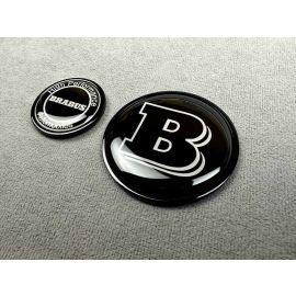 Brabus Metal Emblem set for Hood Scoop and Grill for Mercedes-Benz W223 S63 AMG buy in USA