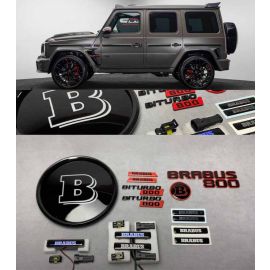 Brabus G800 LED Badge full set Metal badges + LED for G Wagon buy in USA