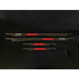 Brabus Door Sills – 4 Pcs Carbon Fiber Red LED Illuminated for Mercedes-Benz G-W463 buy in USA