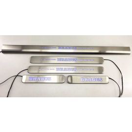 Brabus Chrome Door Sills with Blue LED Illumination for Mercedes G Class W463A W464 buy in USA