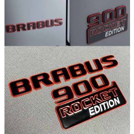 Brabus 900 Rocket Edition metallic rear emblem set for Mercedes Benz G Class buy in USA